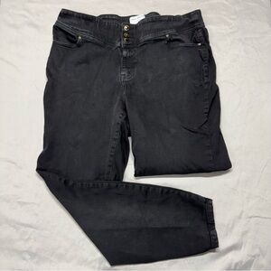 Lane Bryant Women’s Charcoal Black Skinny jeans Size 20